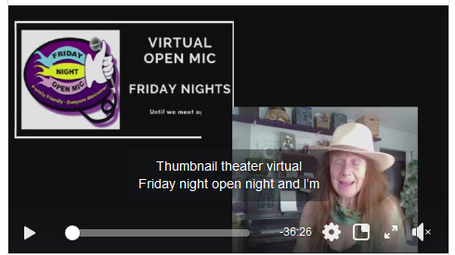 Virtual Friday Night Open Mic 11.13.2020